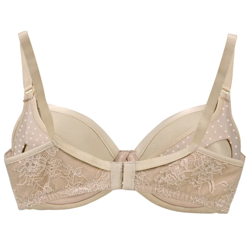 Waffles Flexi Wire Contour Nursing Bra Nude - Cake