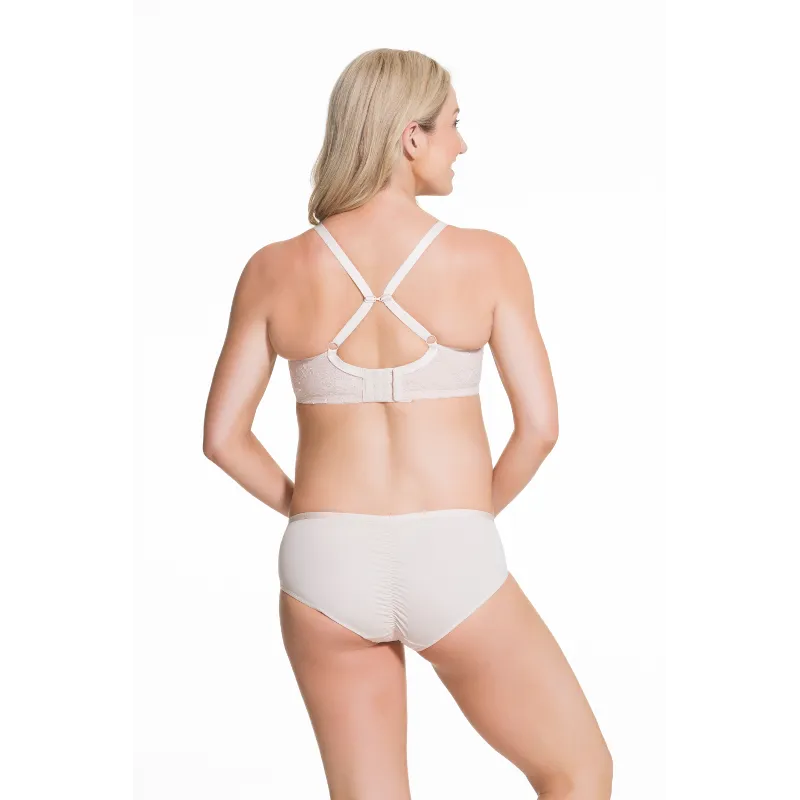 Waffles Flexi Wire Contour Nursing Bra Nude - Cake