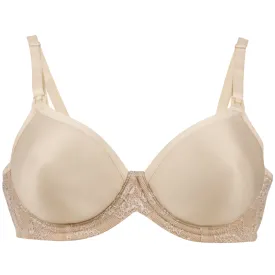 Waffles Flexi Wire Contour Nursing Bra Nude - Cake