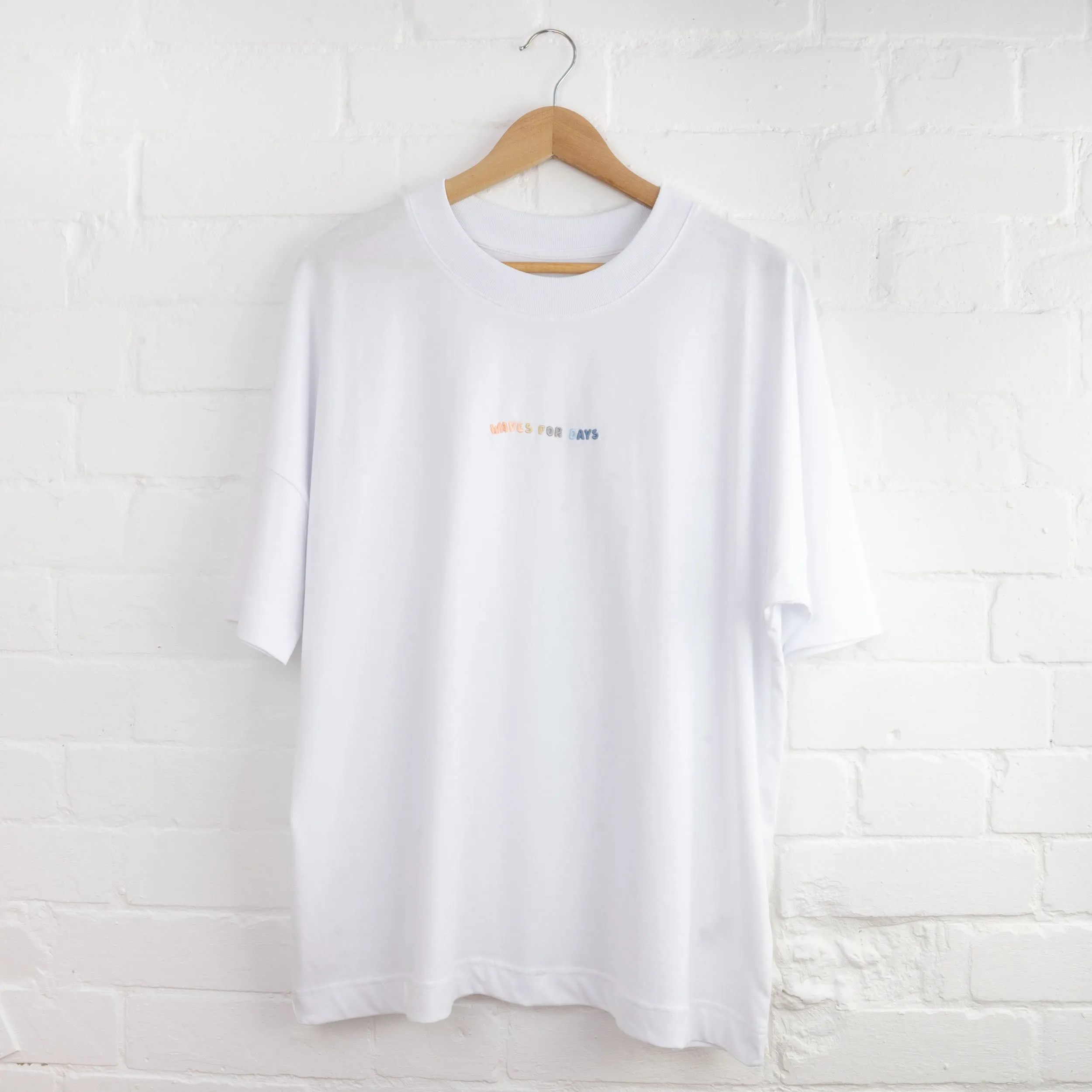 Waves For Days Embroidered T-Shirt