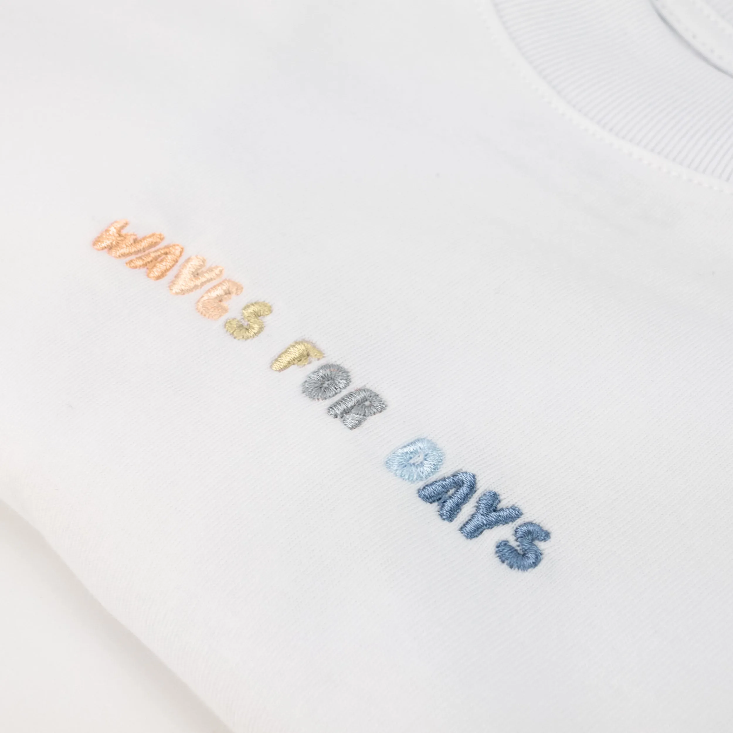 Waves For Days Embroidered T-Shirt