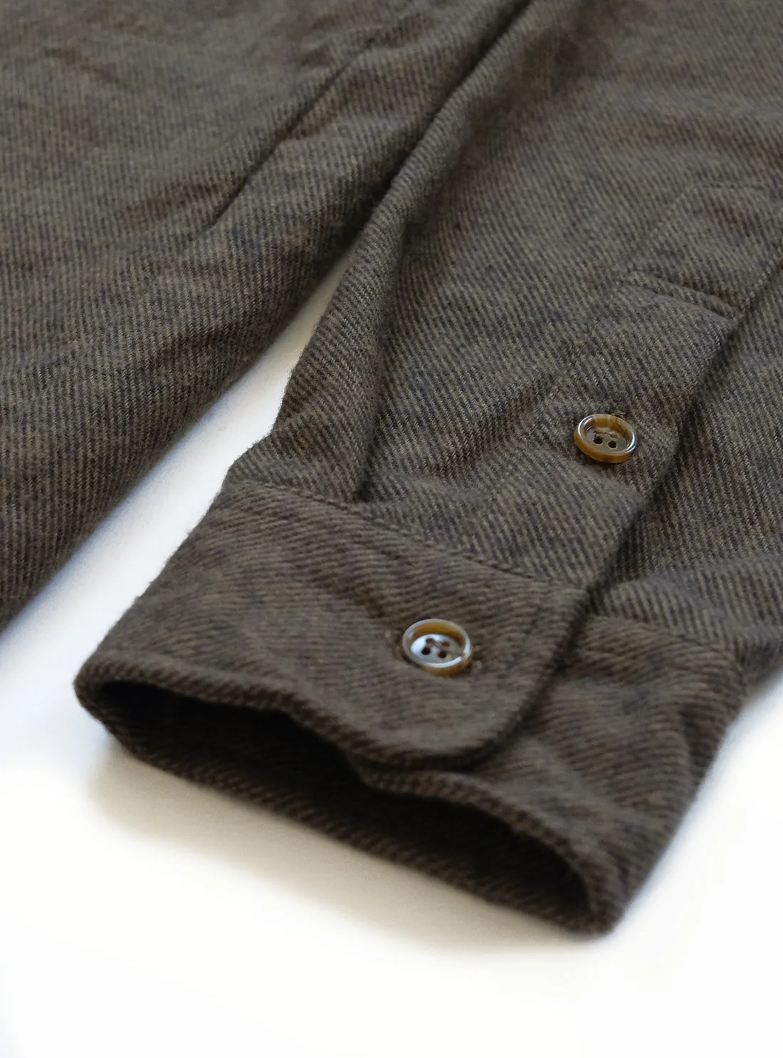 Weathervane Flannel –  Dark Olive Twill