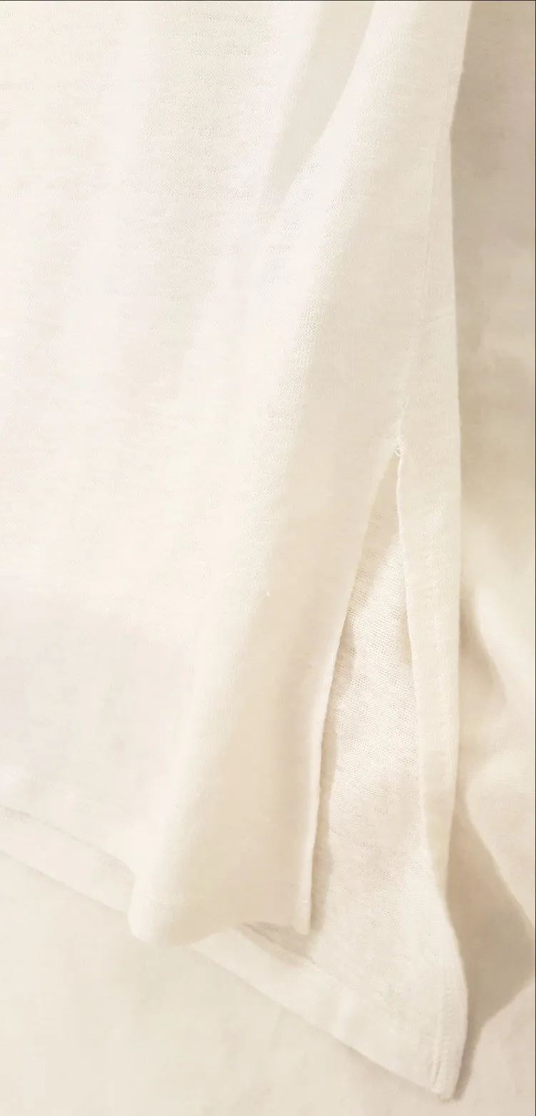 White Boyfriend T-Shirt-New