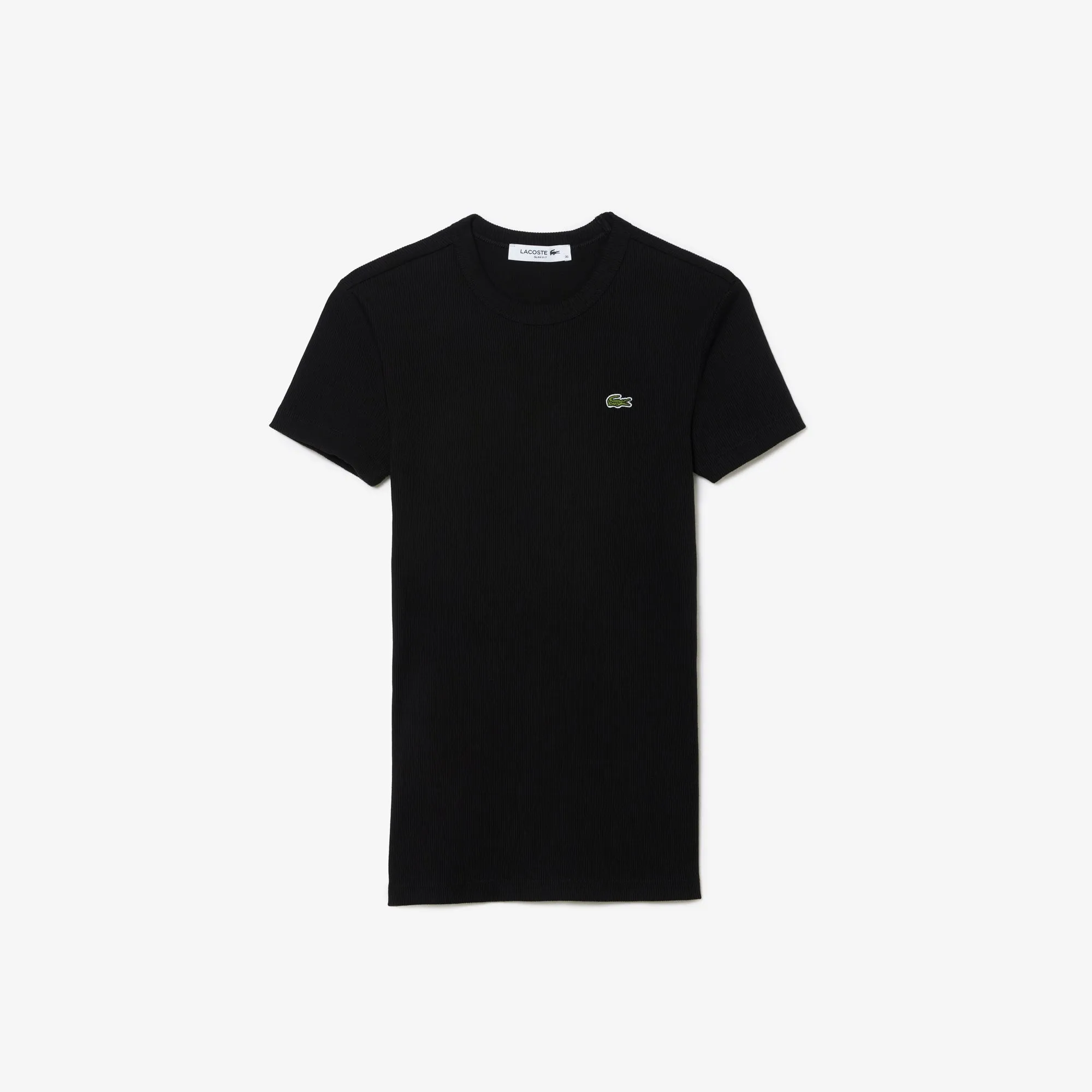 Women’s Slim Fit Ribbed Cotton T-shirt