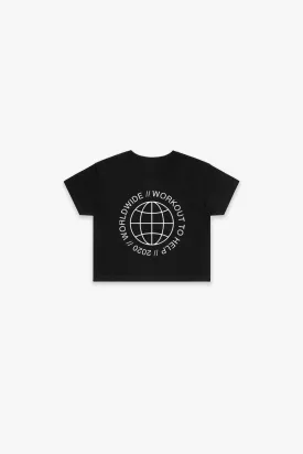 Worldwide Crop Top - Black