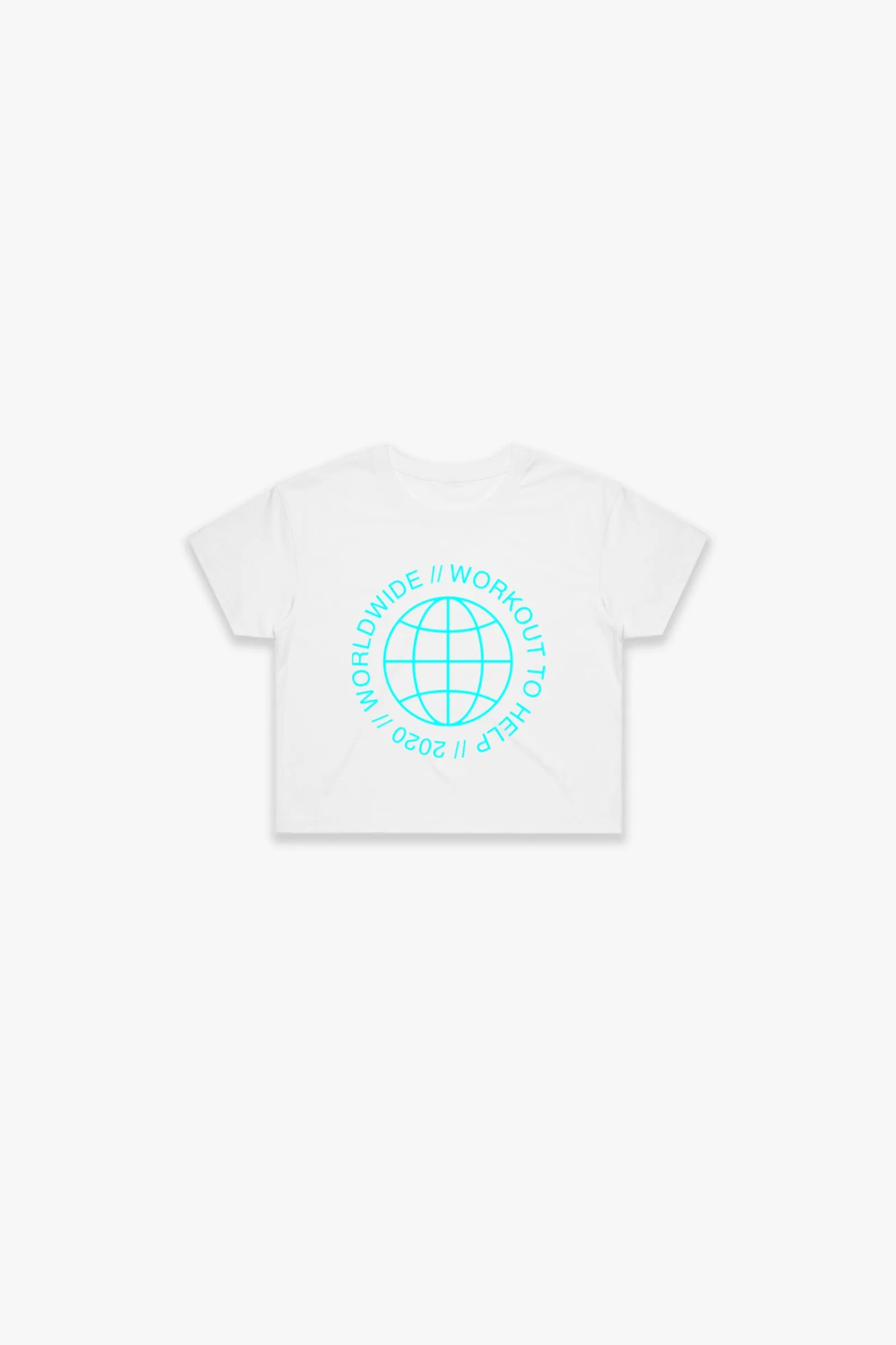 Worldwide Crop Top - White