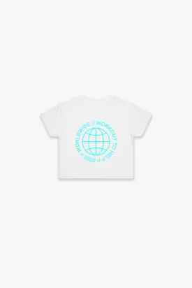 Worldwide Crop Top - White