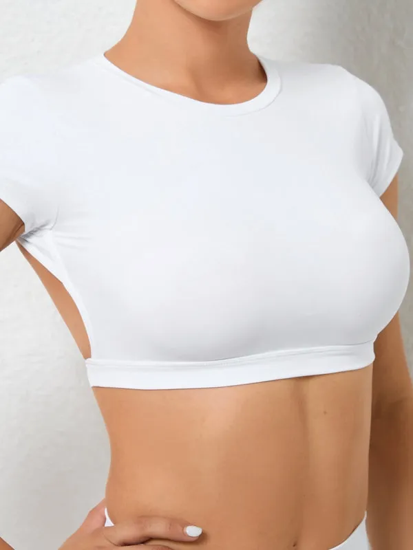ZASUWA Female Backless Short Sleeves